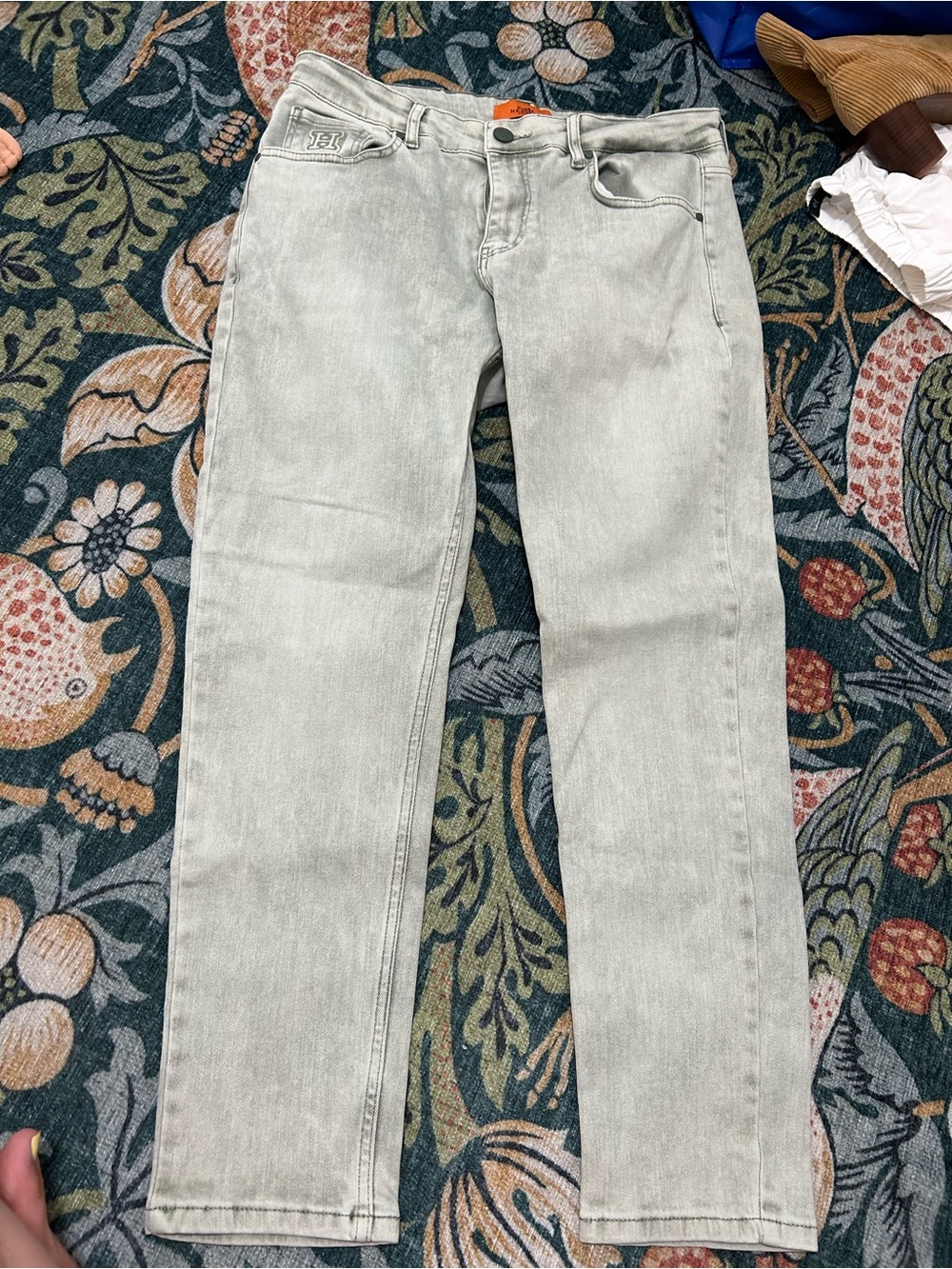 Light Gray men’s Hermes  Straight-Leg Jeans